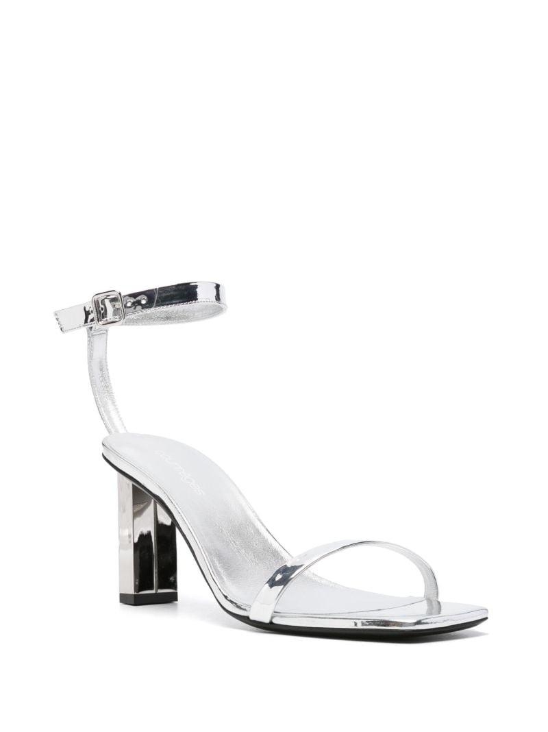 Silver 95 Leather Sandals