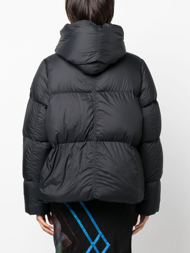 Black Rhoda Hooded Puffer Jacket