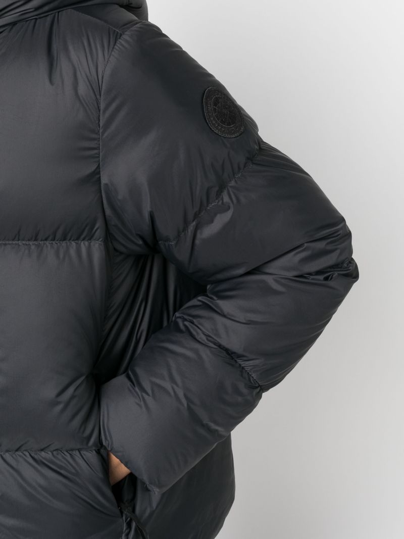 Black Rhoda Hooded Puffer Jacket
