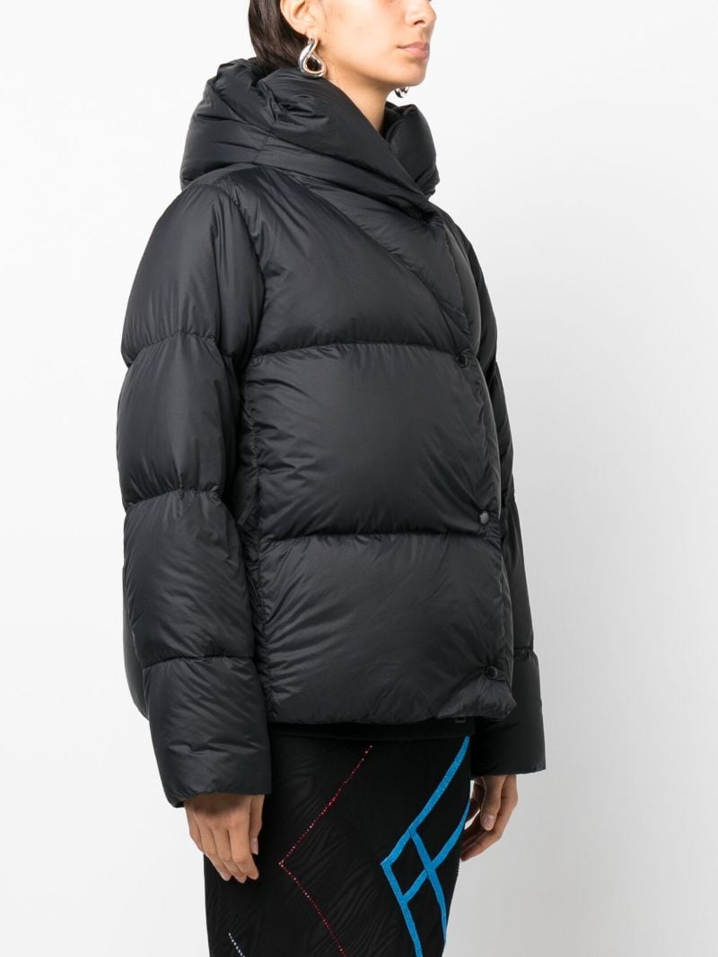 Black Rhoda Hooded Puffer Jacket