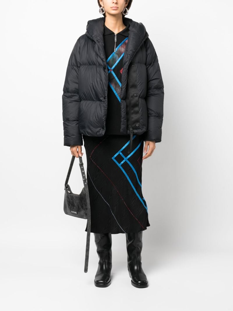 Black Rhoda Hooded Puffer Jacket