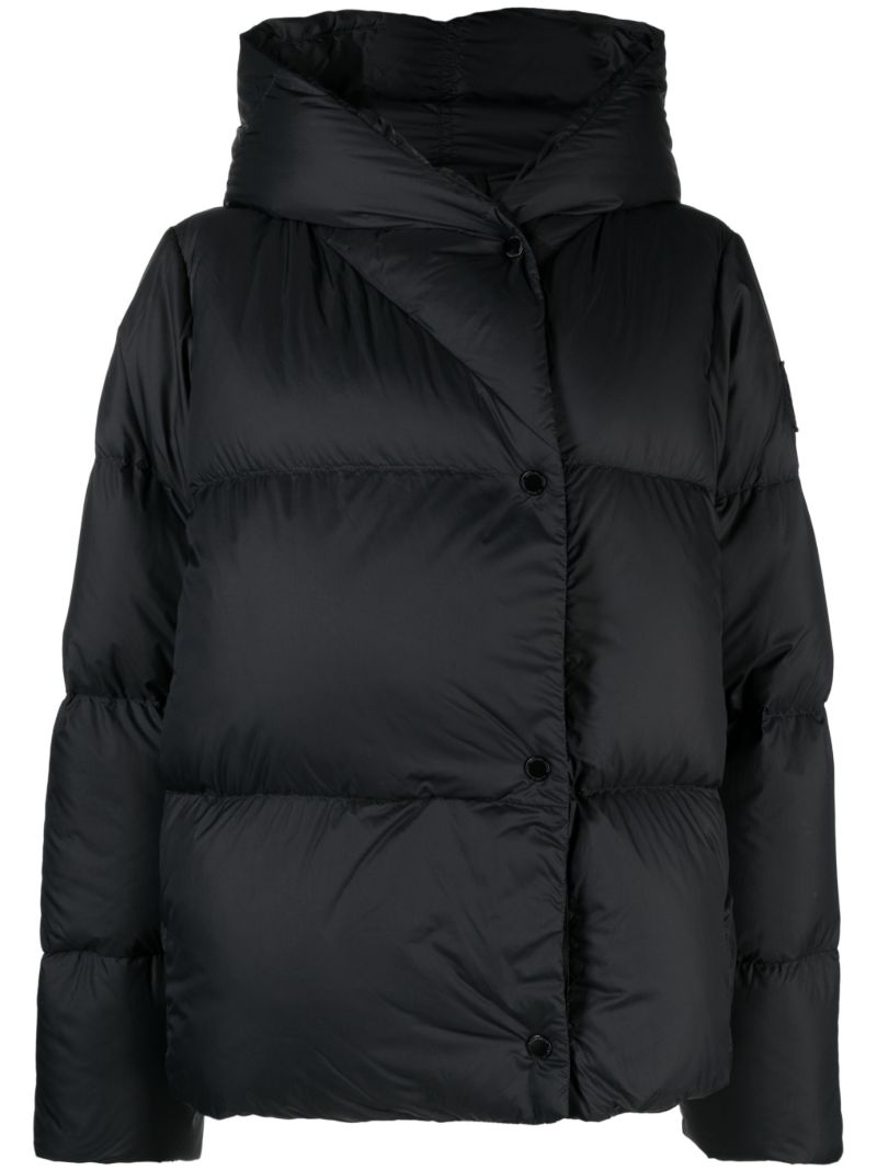 Black Rhoda Hooded Puffer Jacket