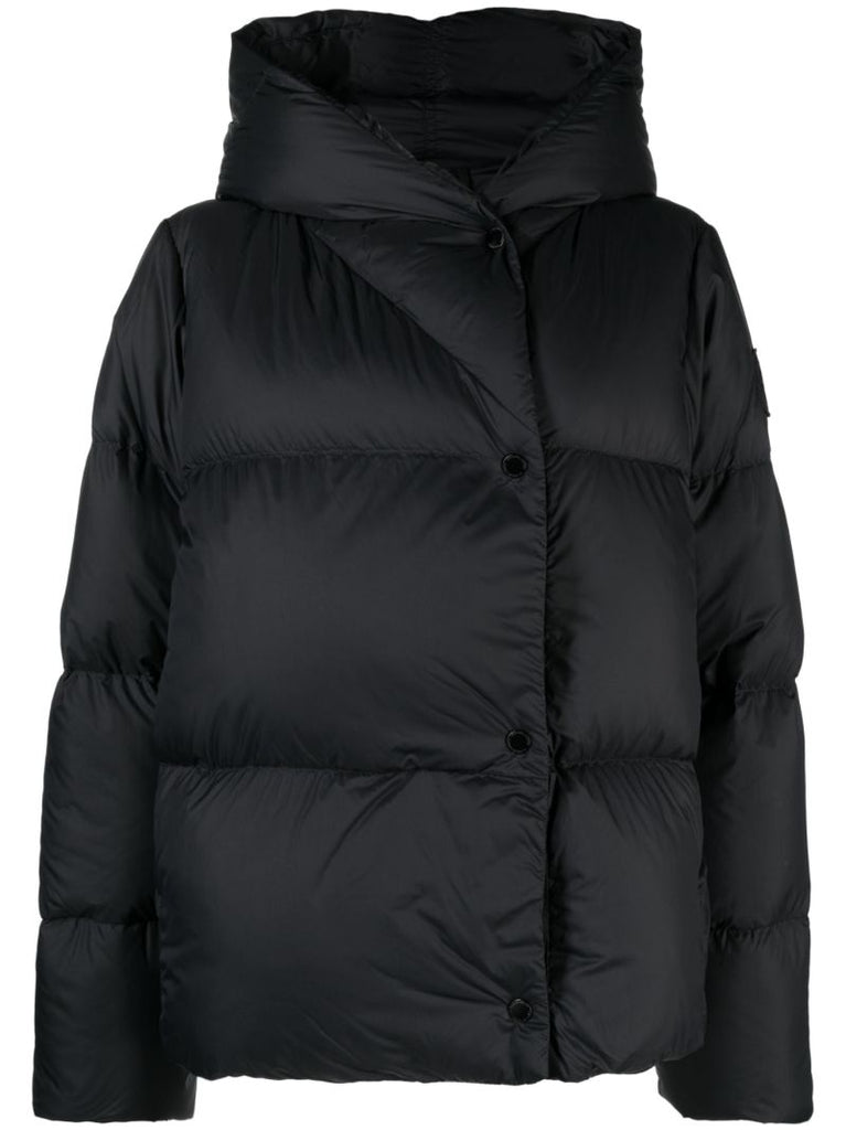 Black Rhoda Hooded Puffer Jacket
