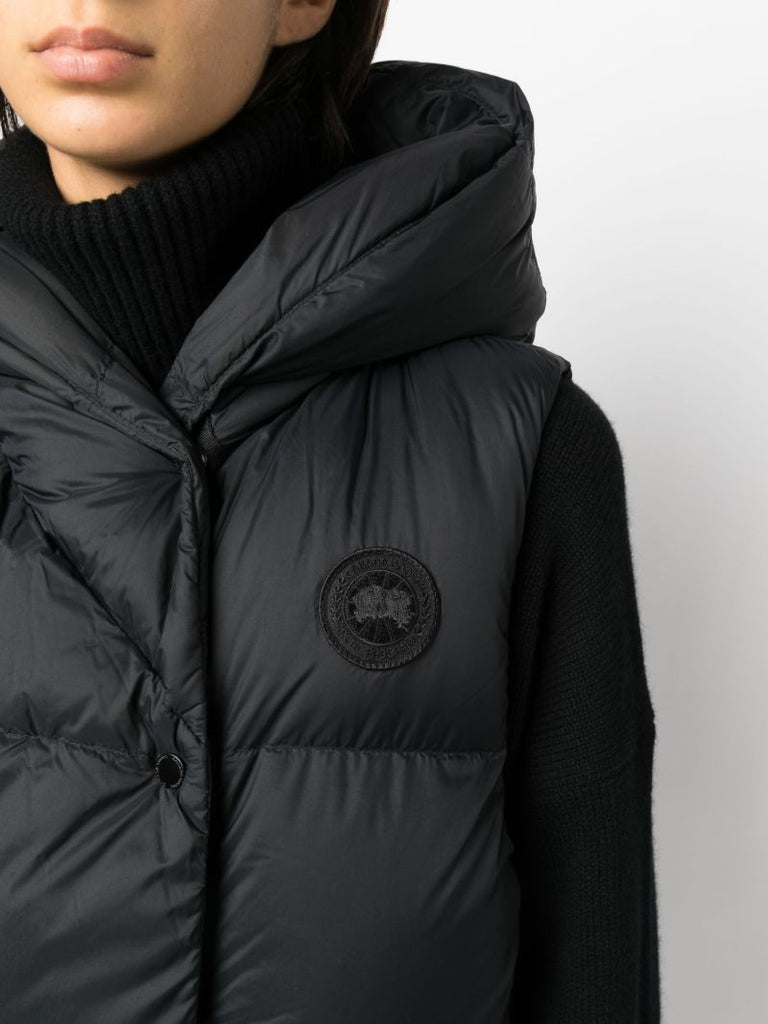 Black Rhoda Down Vest