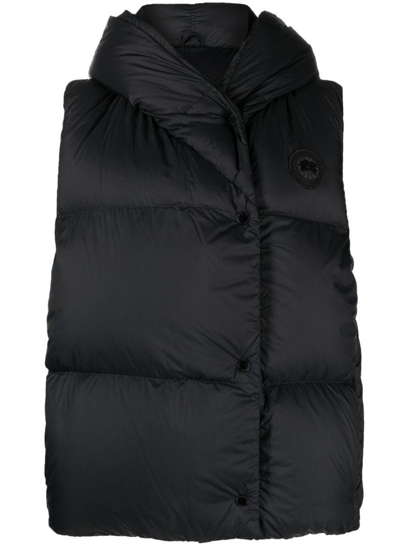 Black Rhoda Down Vest