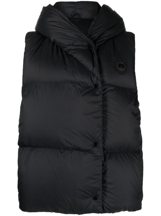 Black Rhoda Down Vest