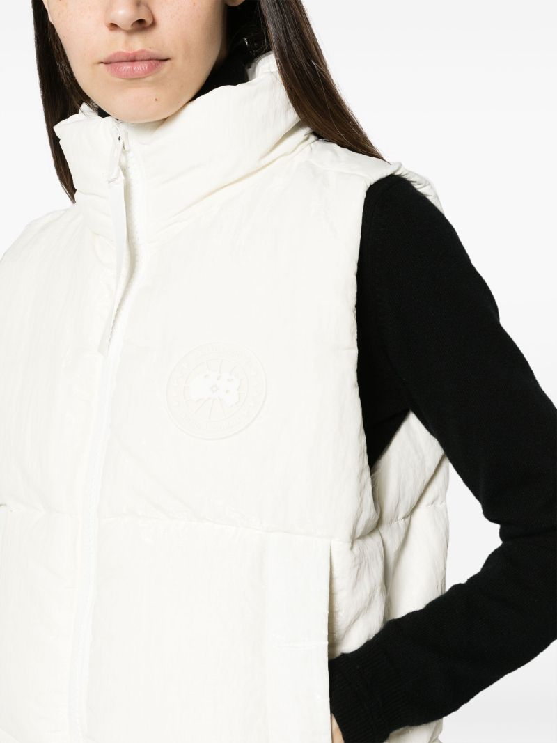 White Everett Quilted Gilet