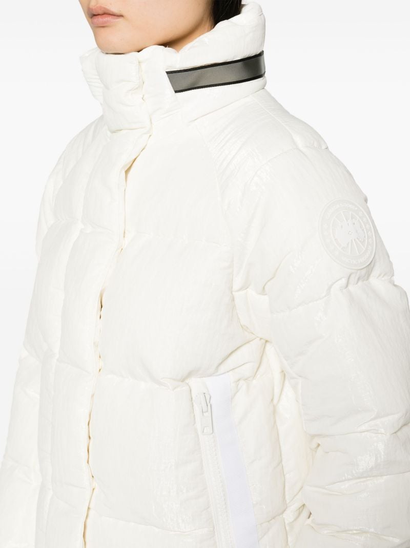 White Junction Hooded Quilted Coat