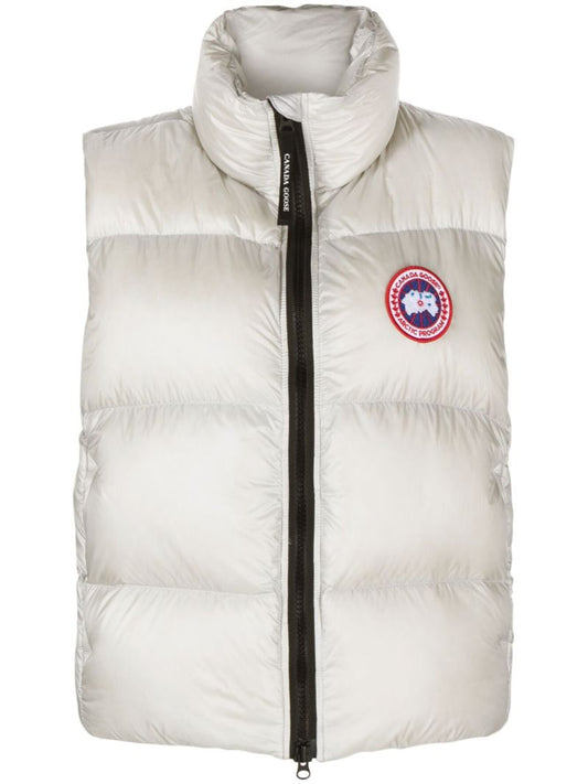 White Cypress Logo-patch Padded Gilet