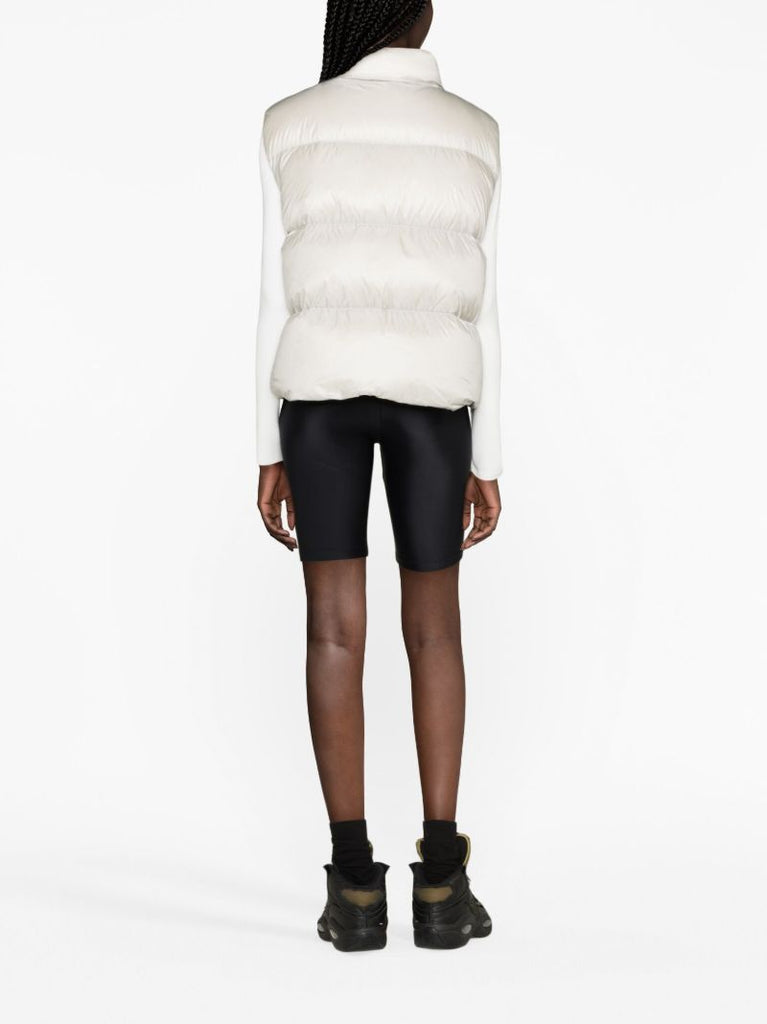 White Cypress Logo-patch Padded Gilet