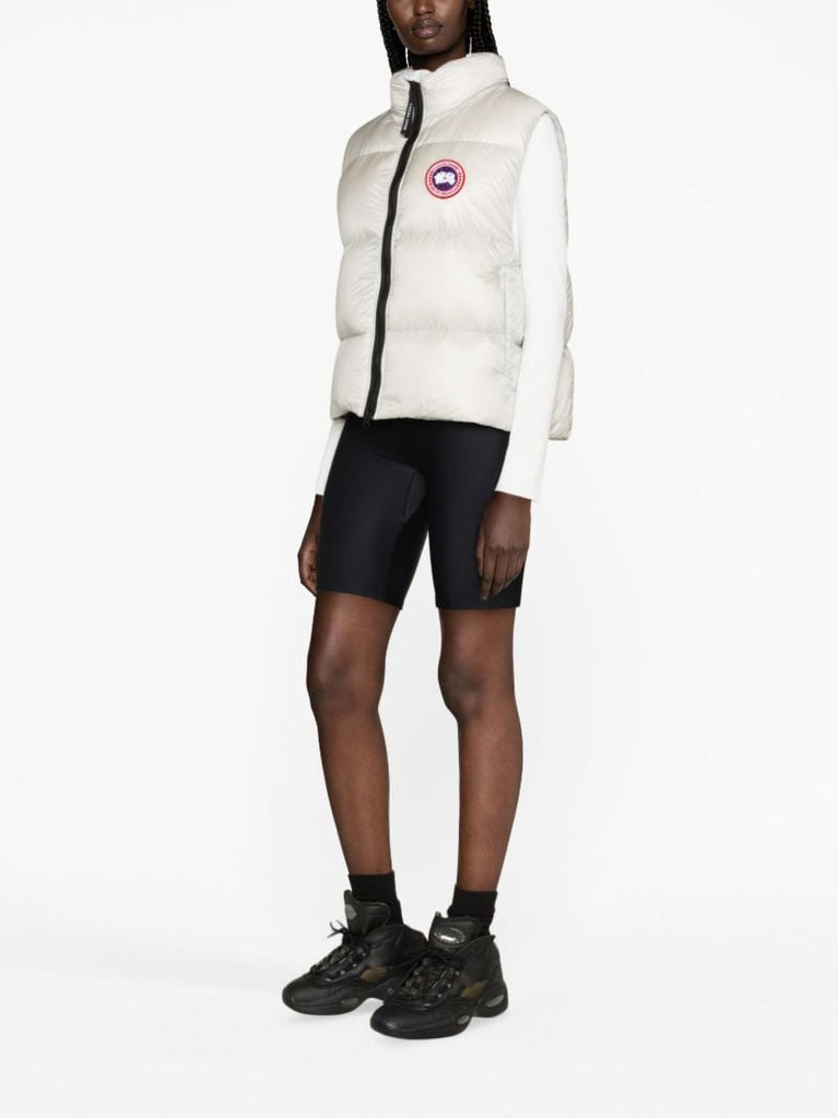 White Cypress Logo-patch Padded Gilet