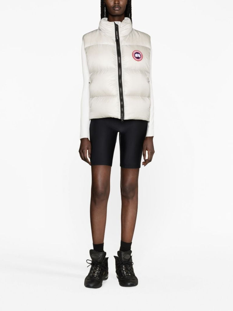 White Cypress Logo-patch Padded Gilet