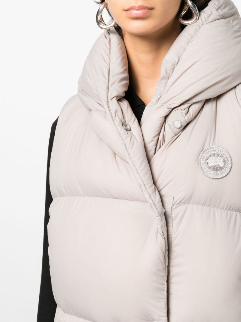 Grey Rhoda Hooded Gilet