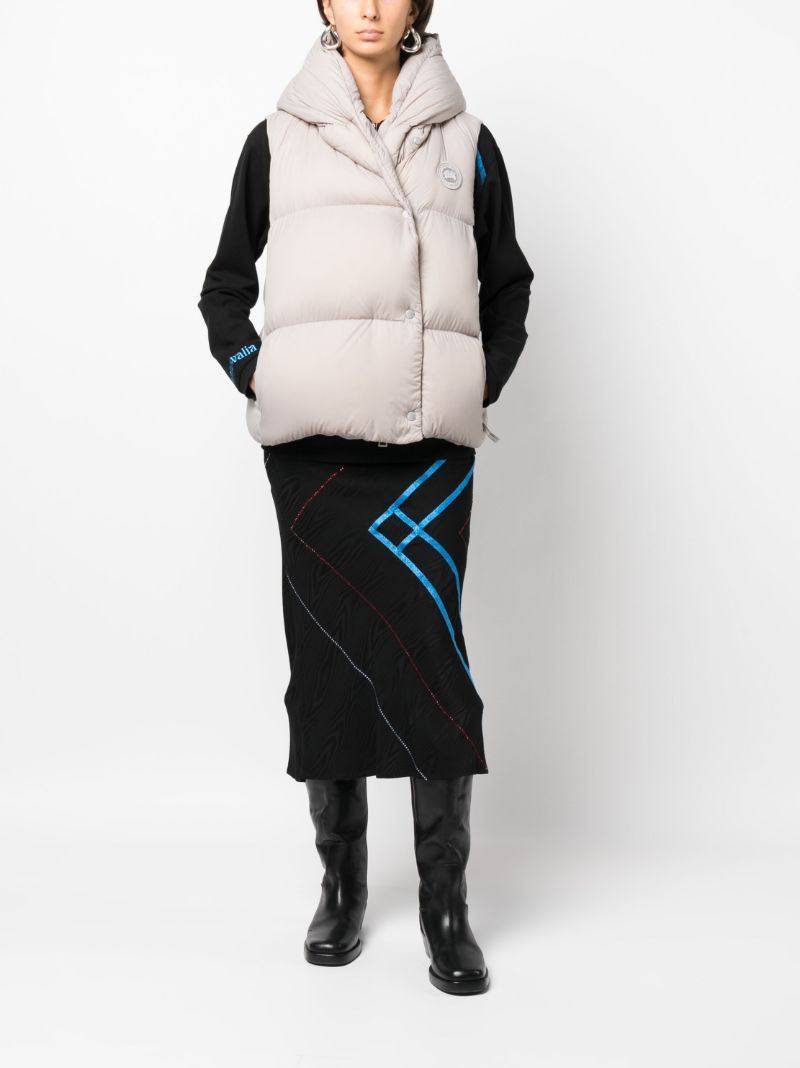 Grey Rhoda Hooded Gilet
