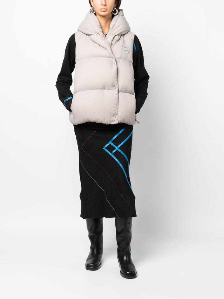 Grey Rhoda Hooded Gilet