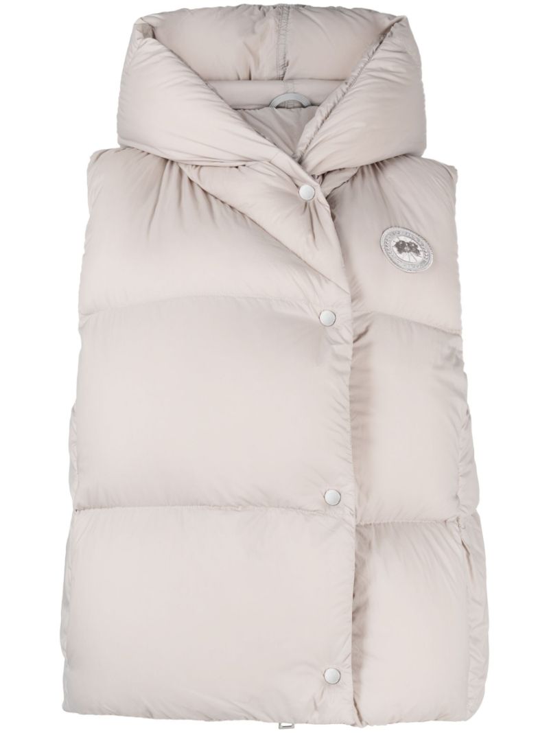 Grey Rhoda Hooded Gilet