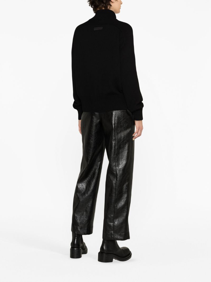 Black Baysville Wool Sweater
