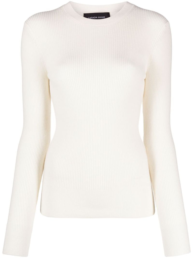 White Georgian Wool Sweater