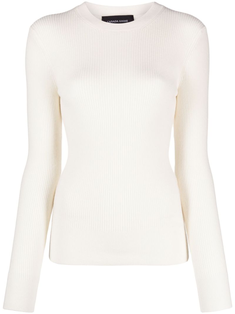 White Georgian Wool Sweater