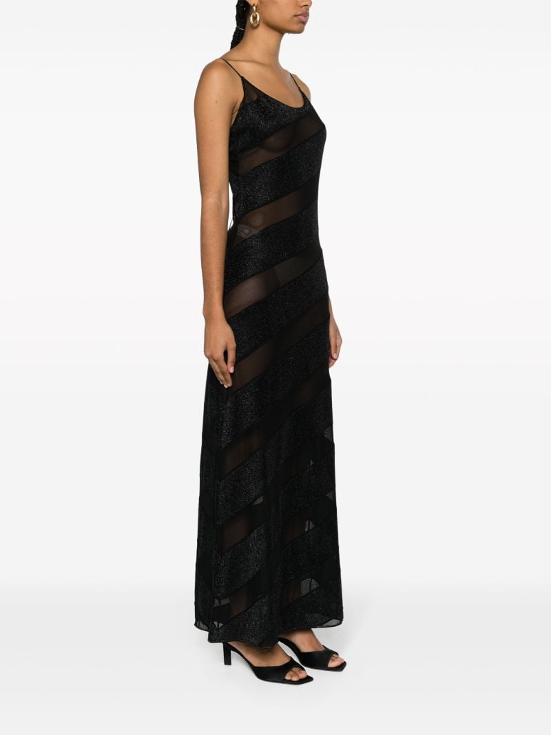 Black LumiÃ_x0083_Â¨re Twist Lurex Dress