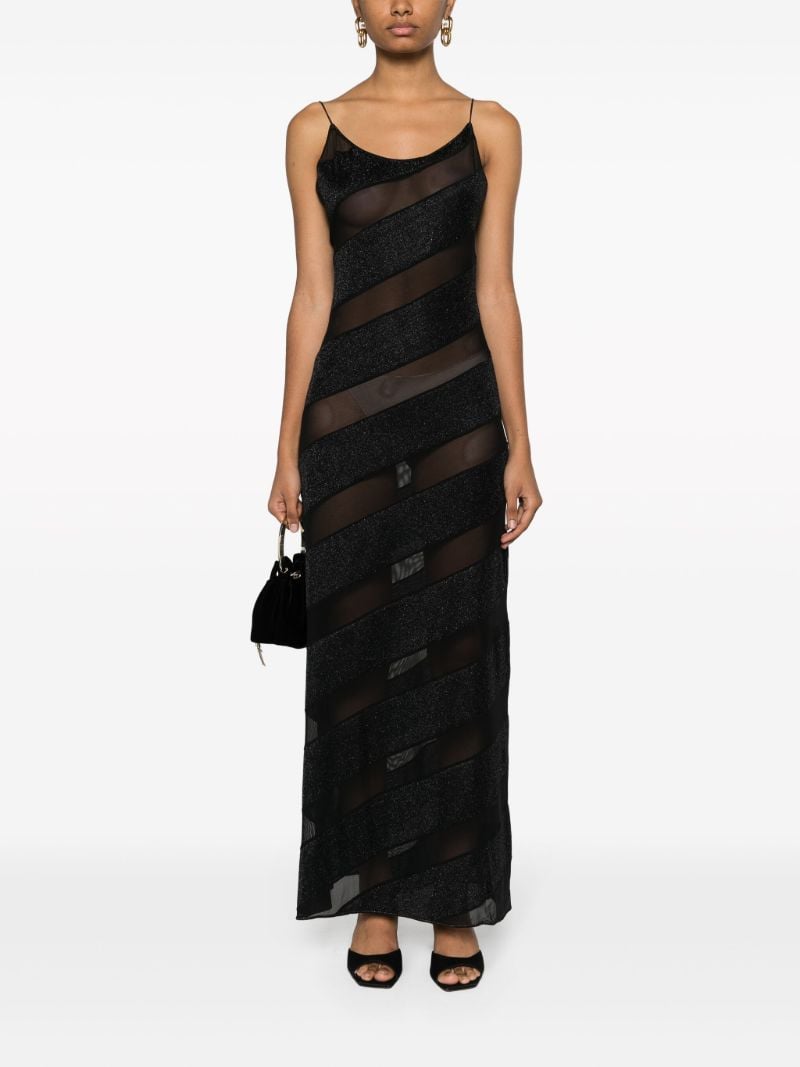 Black LumiÃ_x0083_Â¨re Twist Lurex Dress