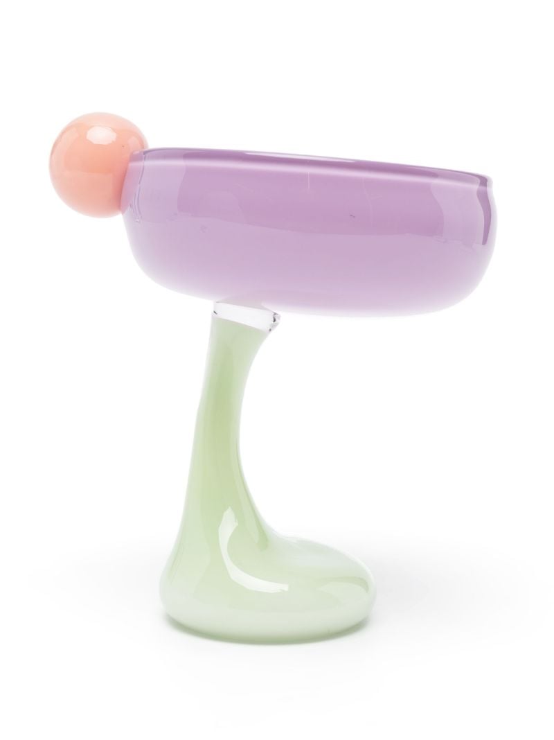 Purple Bon Bon Cocktail with a Twist Glass