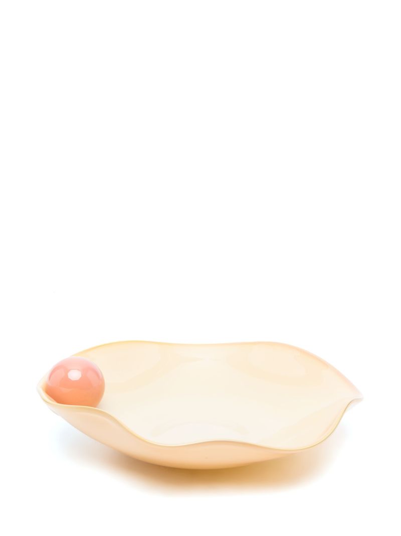 Yellow Bon Bon Glass Breakfast Bowl