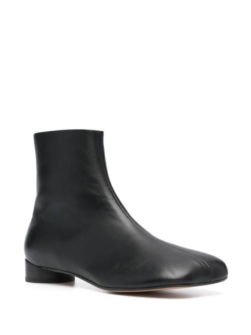 Black 30 Leather Ankle Boots