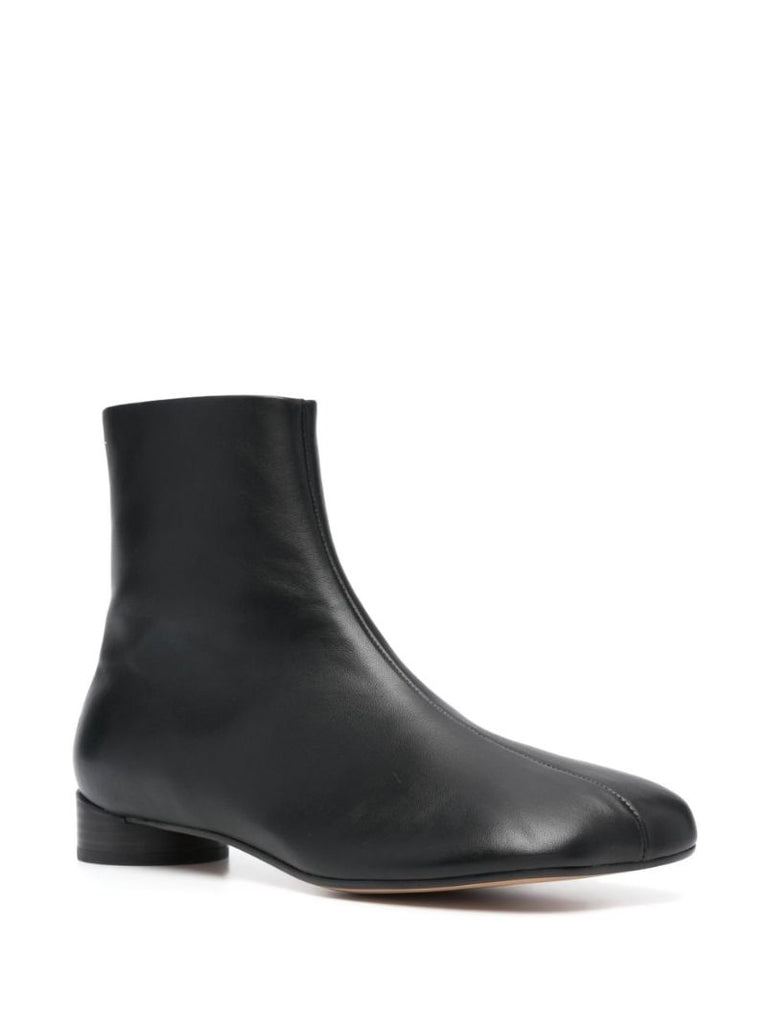 Black 30 Leather Ankle Boots