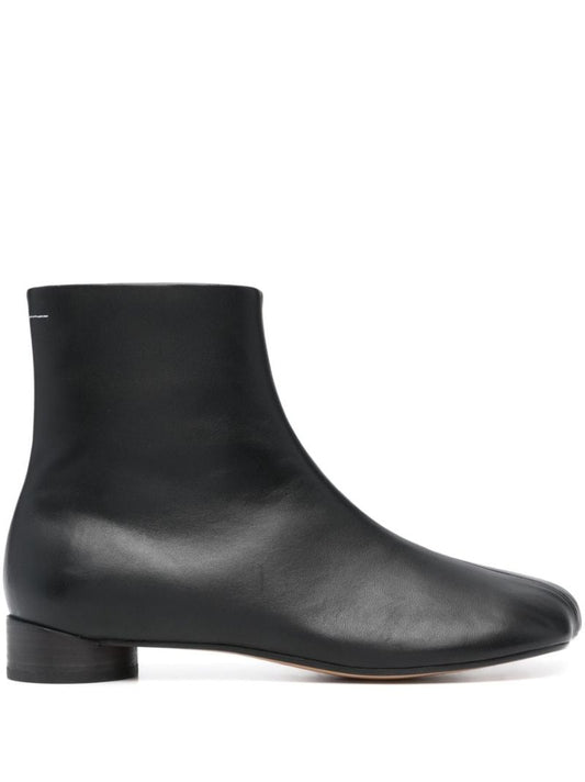 Black 30 Leather Ankle Boots