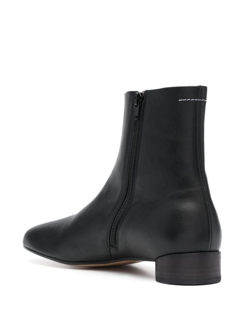 Black 30 Leather Ankle Boots