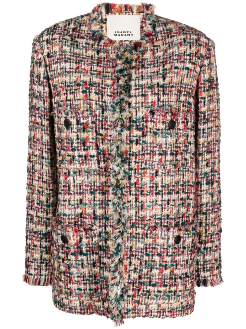 Pink Dianaza Tweed Jacket