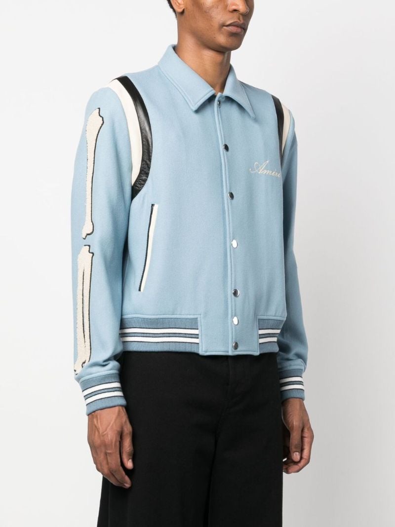 Blue Bones Bomber Jacket