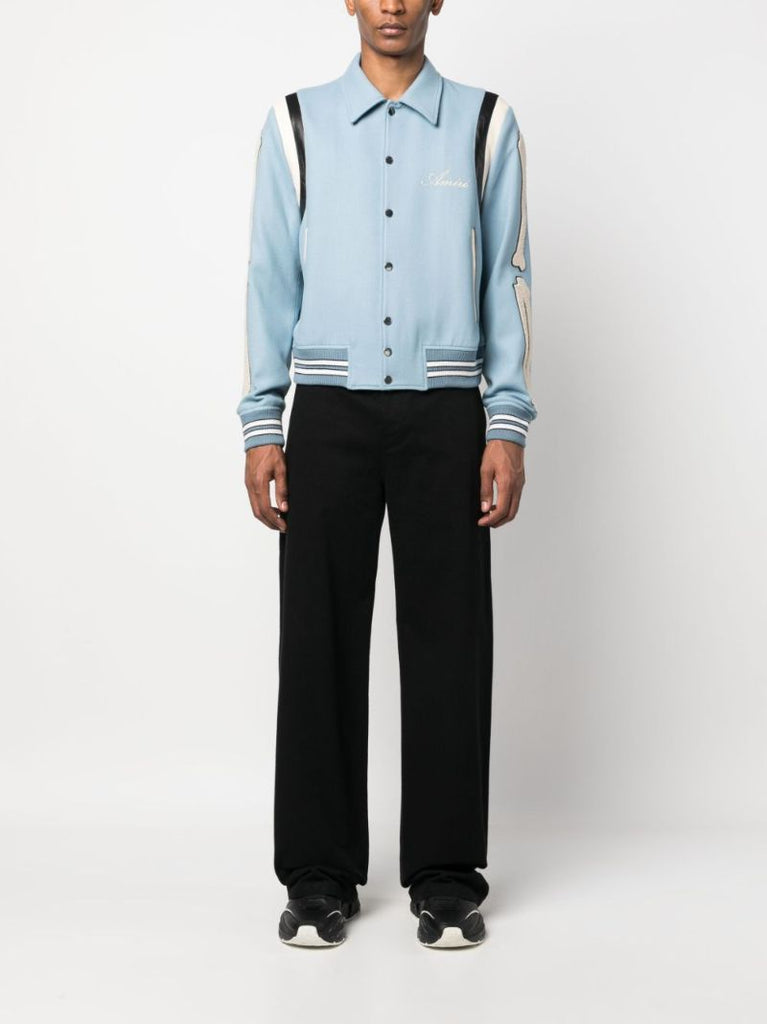 Blue Bones Bomber Jacket