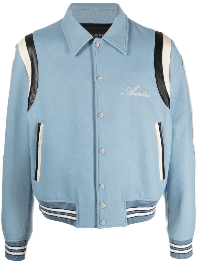 Blue Bones Bomber Jacket