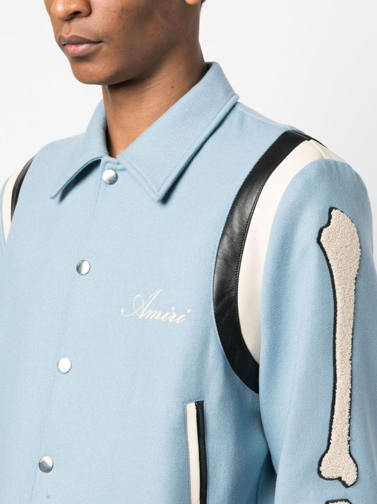 Blue Bones Bomber Jacket
