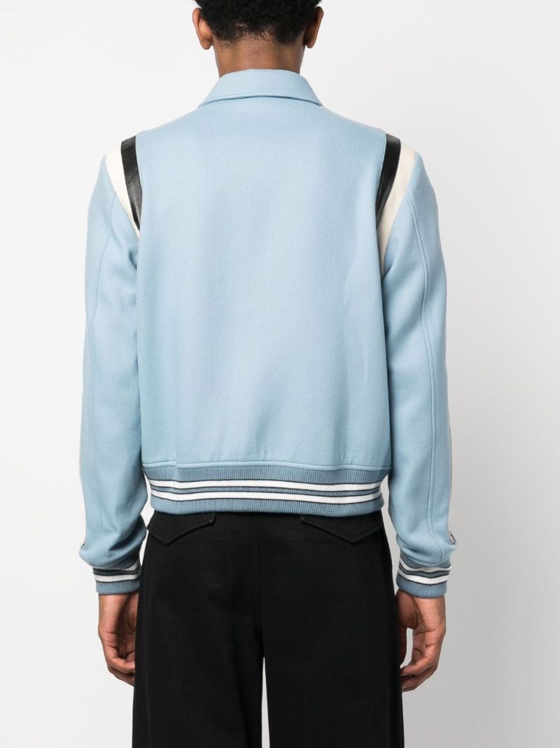 Blue Bones Bomber Jacket