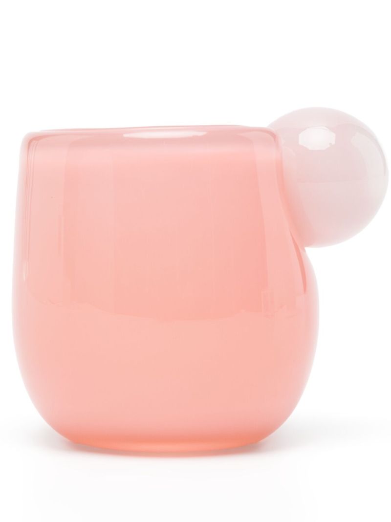 Pink Bon Bon Glass Espresso Cup