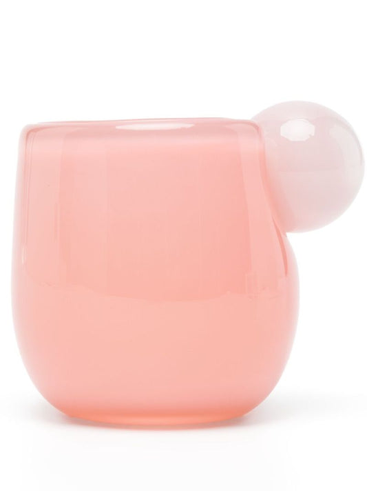 Pink Bon Bon Glass Espresso Cup