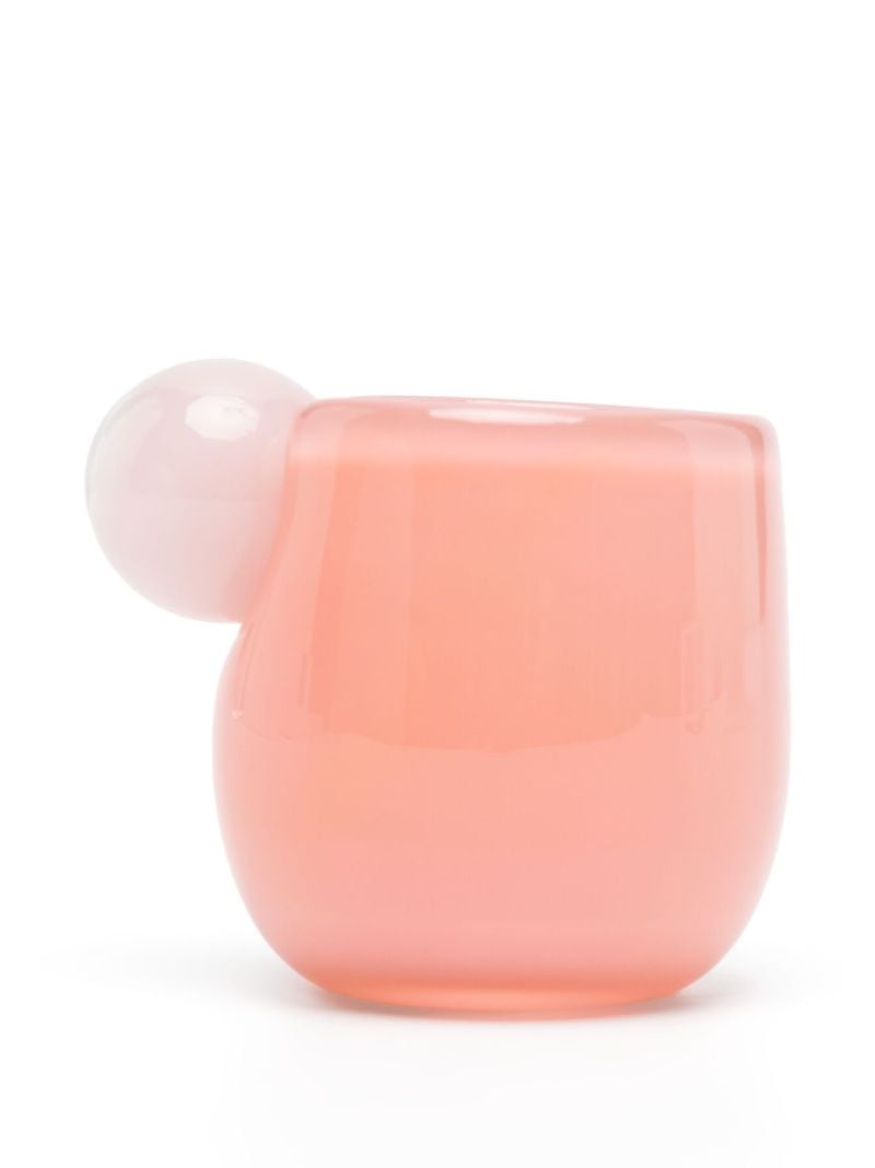 Pink Bon Bon Glass Espresso Cup