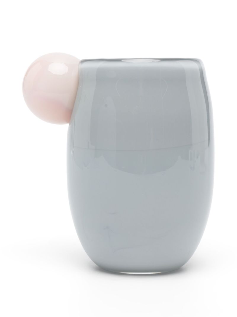 Grey Bon Bon Glass Tea Cup