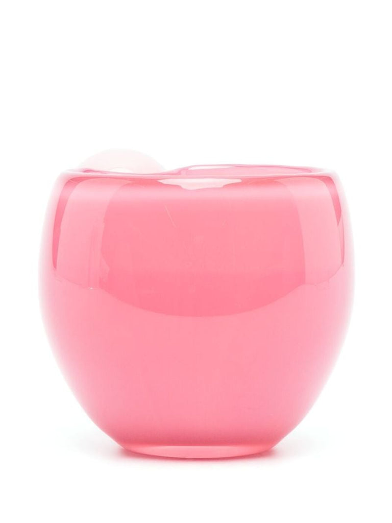 Pink Bon Bon Glass Coffee Cup