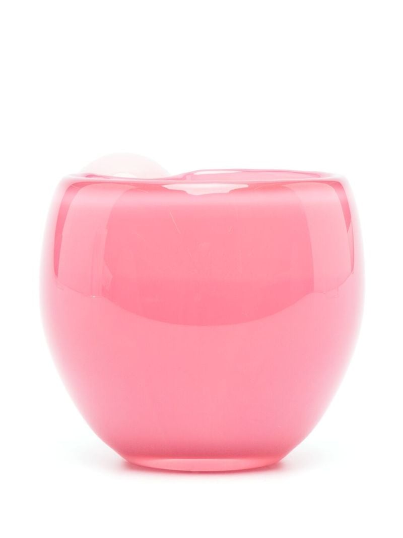 Pink Bon Bon Glass Coffee Cup