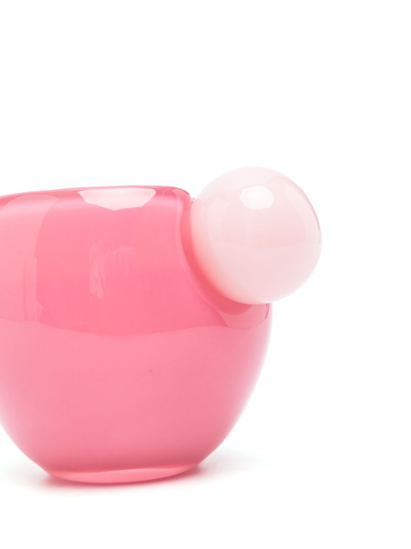 Pink Bon Bon Glass Coffee Cup
