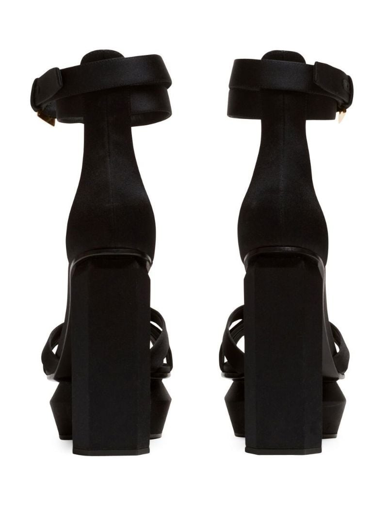 Black 140 Platform Sandals