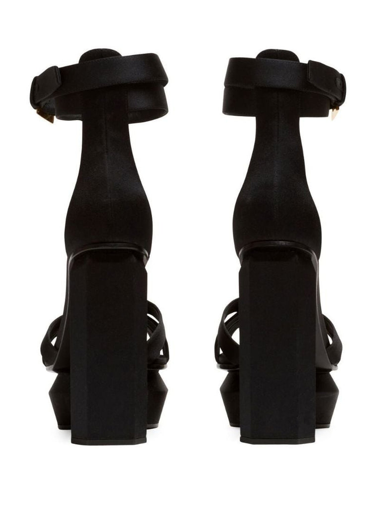 Black 140 Platform Sandals