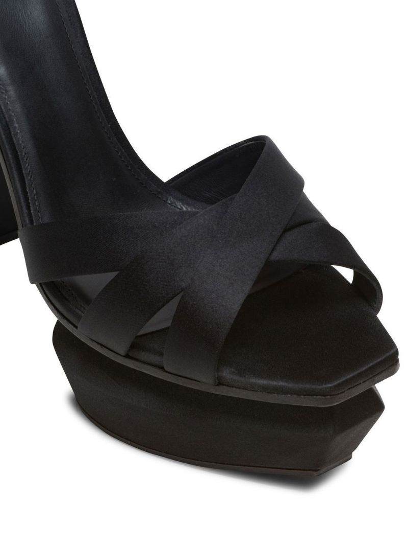 Black 140 Platform Sandals