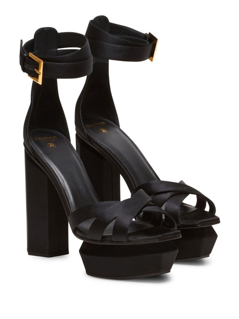 Black 140 Platform Sandals