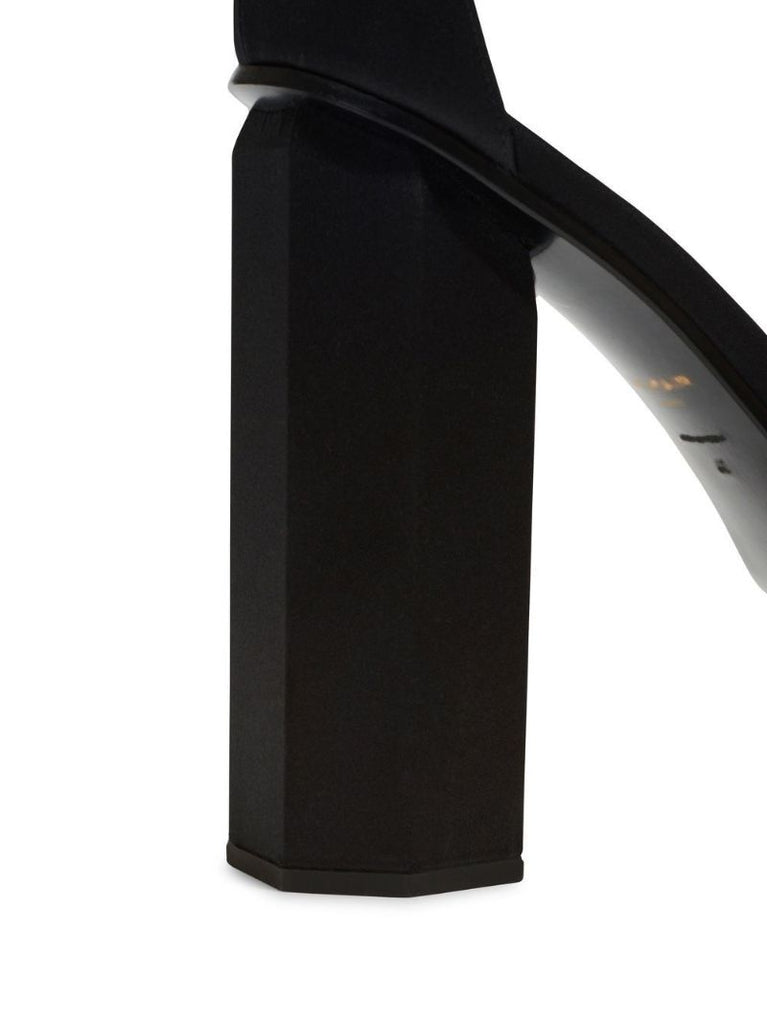 Black 140 Platform Sandals