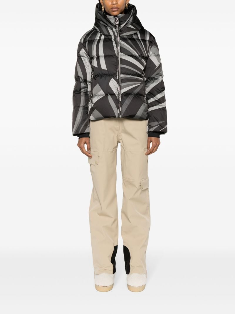 Grey Barsy Iride-print Ski Jacket